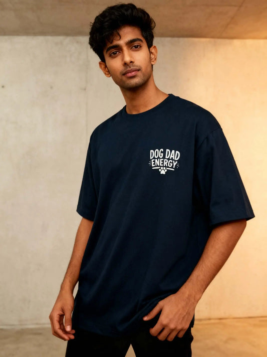 Dog Dad Energy Unisex Oversized Classic T-Shirt Vykra