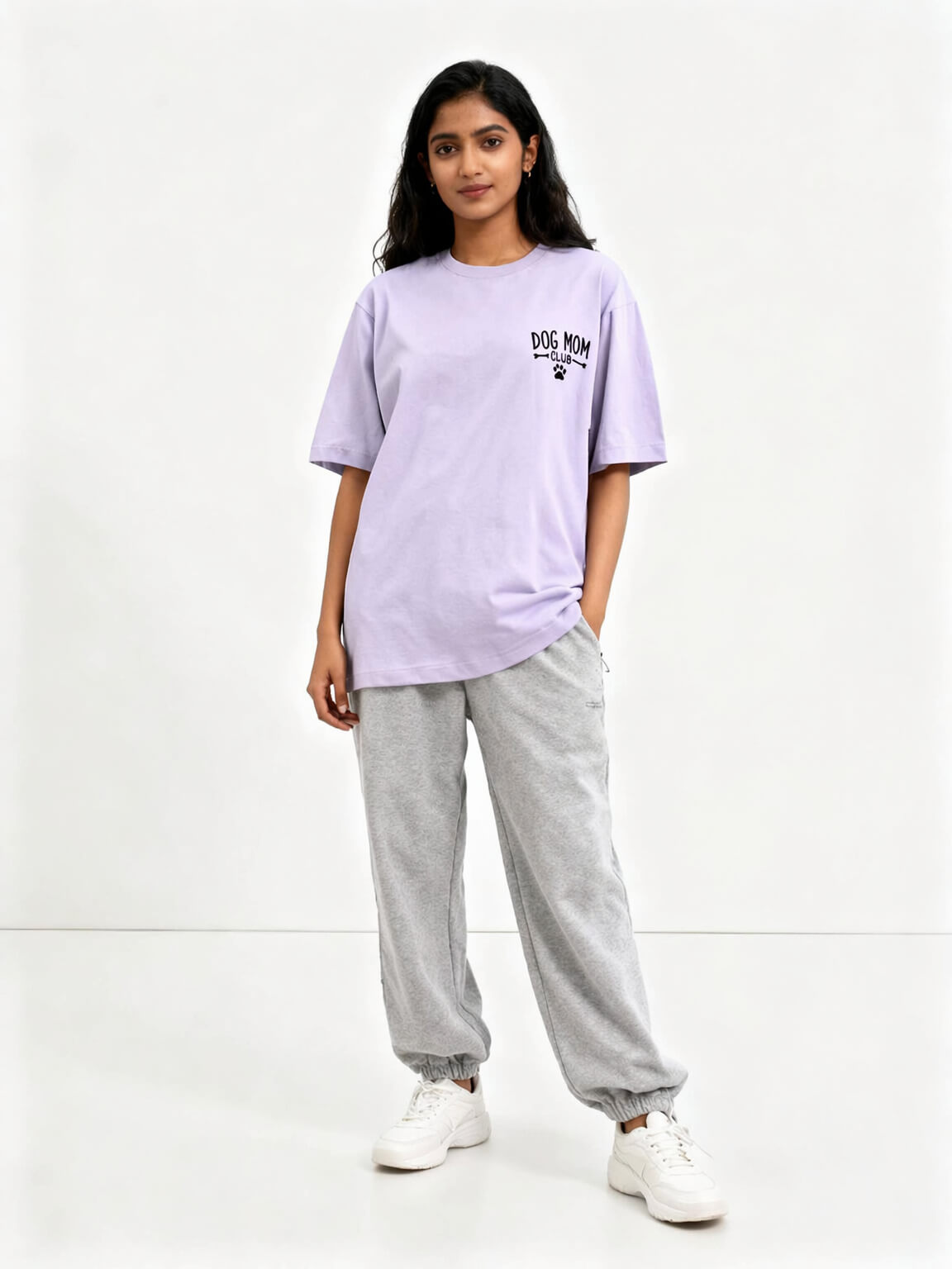 Dog Mom Club Unisex Oversized Classic T-Shirt Vykra