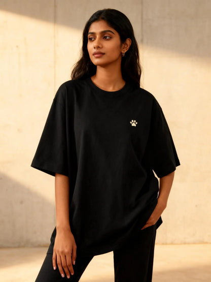 Less Humans More Dogs Unisex Oversized Classic T-Shirt Vykra