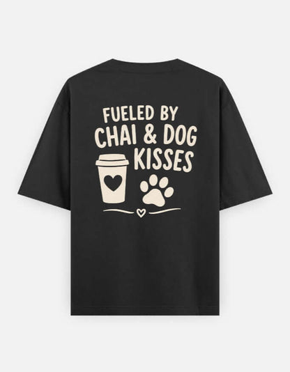 Fueled By Chai & Dog Kisses Unisex Oversized Classic T-Shirt Vykra