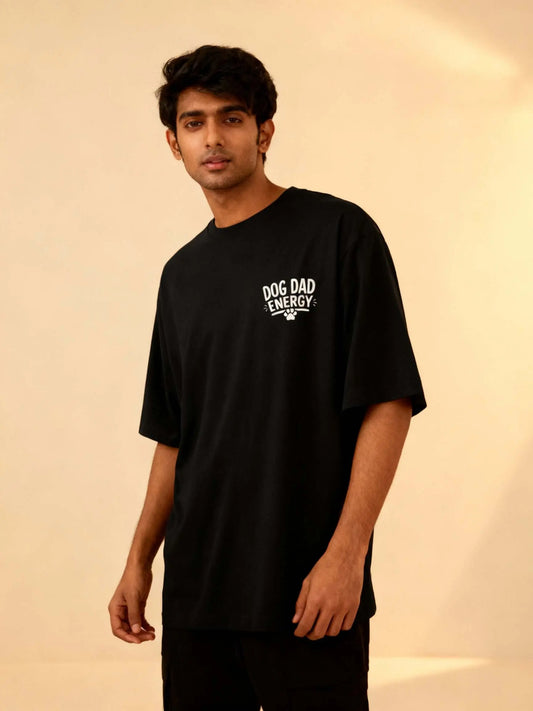 Dog Dad Energy Unisex Oversized Classic T-Shirt Vykra