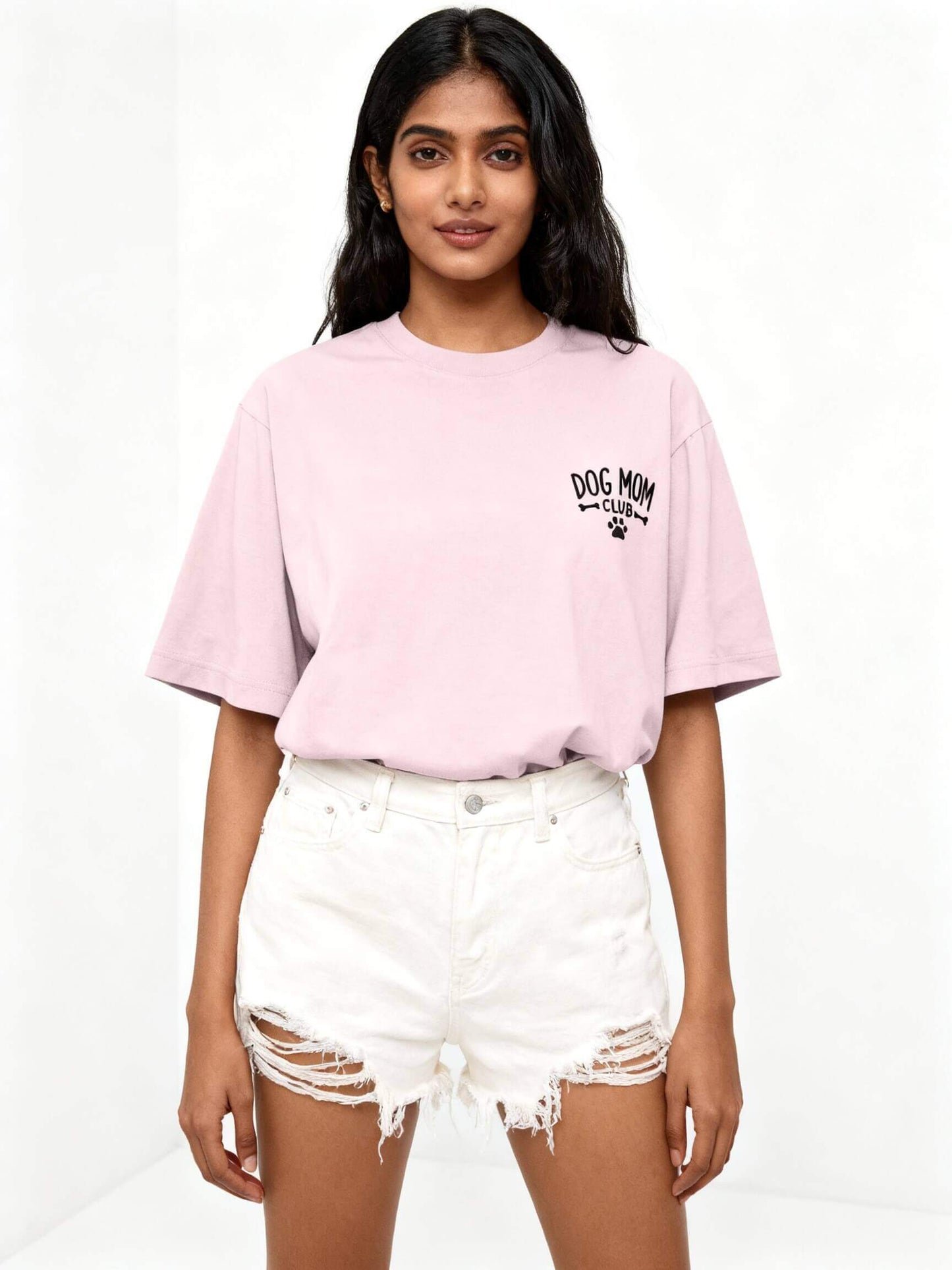 Dog Mom Club Unisex Oversized Classic T-Shirt Vykra