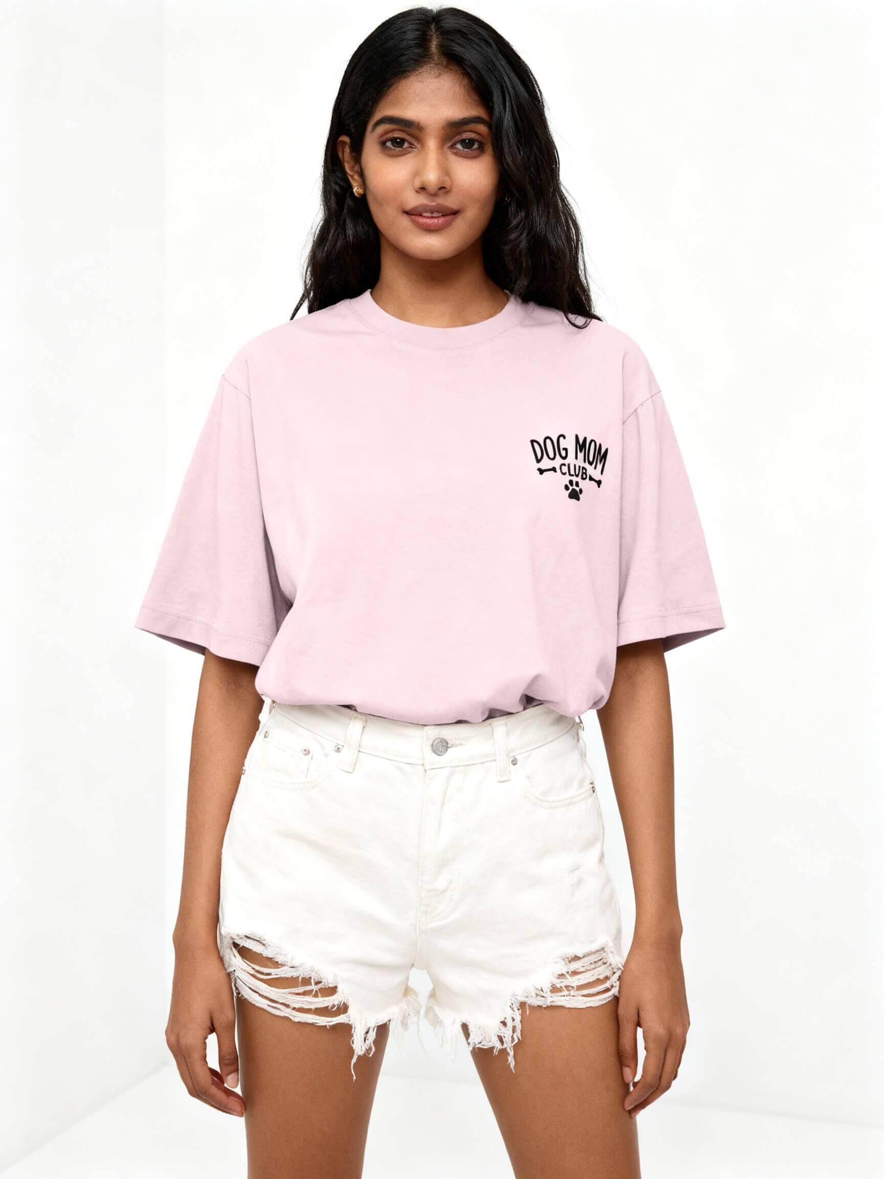 Dog Mom Club Unisex Oversized Classic T-Shirt Vykra