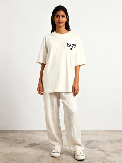 Dog Mom Club Unisex Oversized Classic T-Shirt Vykra