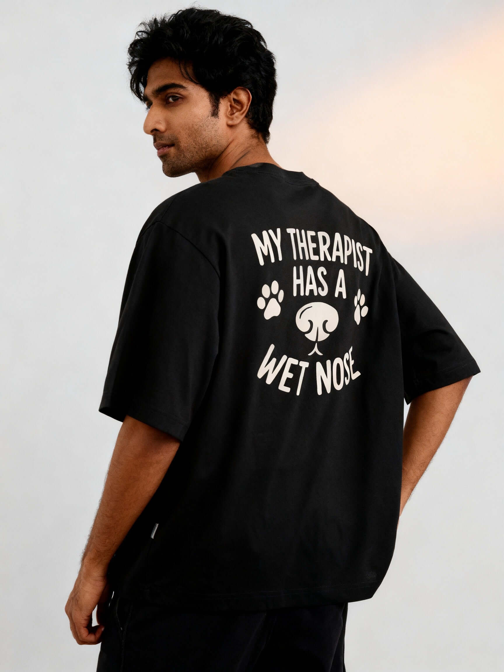 My Therapist Has A Wet Nose Unisex Oversized Classic T-Shirt Vykra