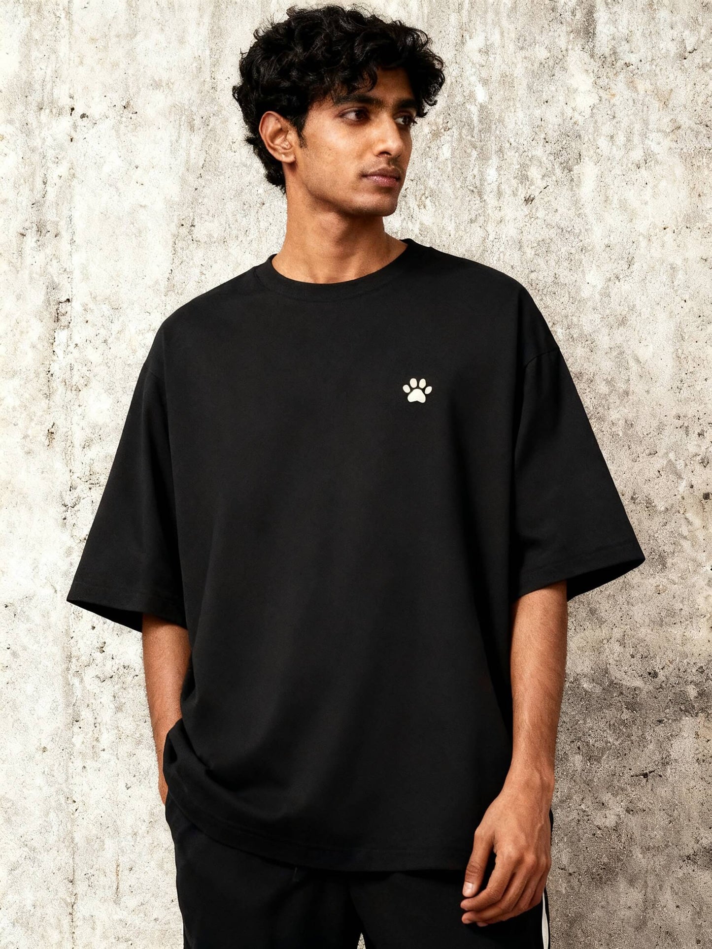 Happiness Has Four Paws Unisex Oversized Classic T-Shirt Vykra
