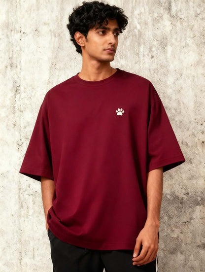 Happiness Has Four Paws Unisex Oversized Classic T-Shirt Vykra